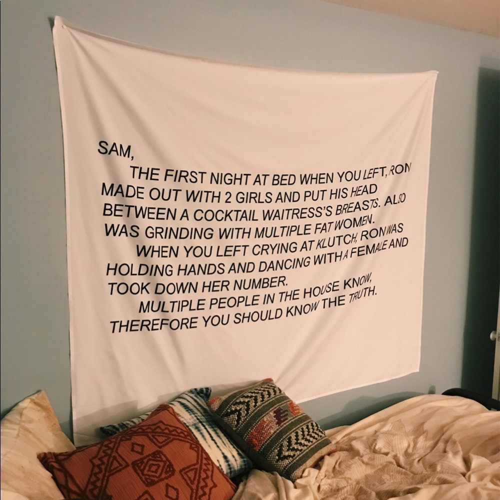 Who Wrote The Note? Jersey Shore Tapestry